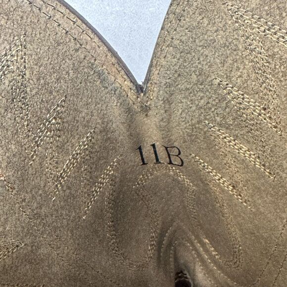 Ariat Heritage R Toe Western Leather Boot Women's Sz 11B Cowgirl Distress Brown - Picture 12 of 14